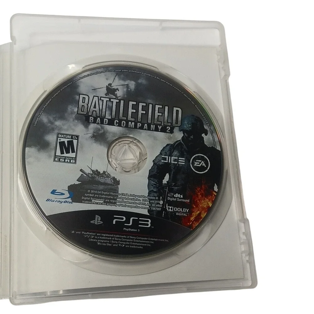 EA Battlefield Bad‎ Company 2 PS3 OS White Limited Edition Shooter Game